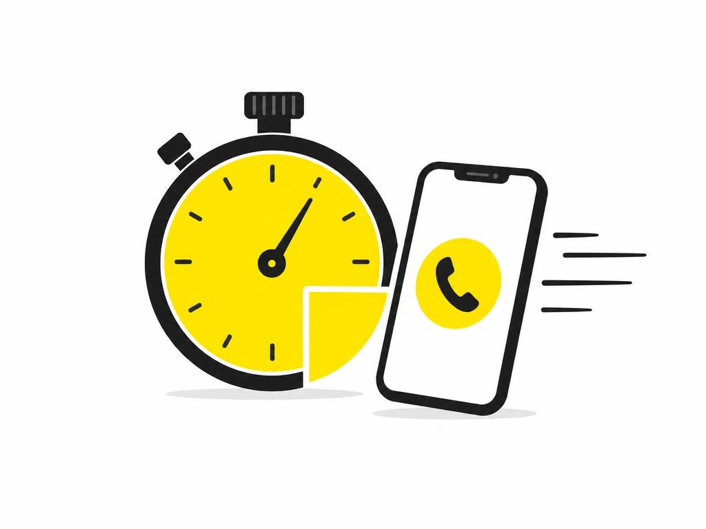 Clean modern flat-vector illustration on a CLEAN WHITE (#ffffff) background: a stopwatch or clock icon with a '5 min' in