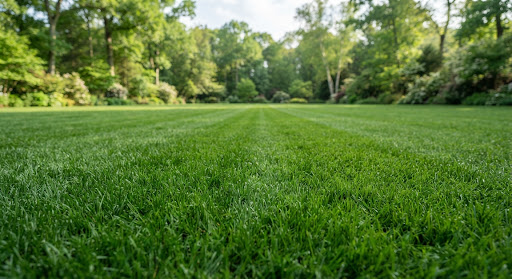 Lush Australian green turf lawn background