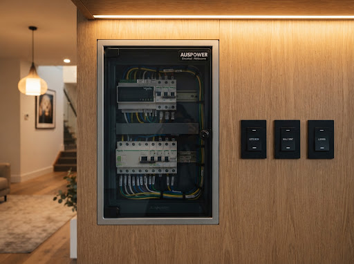 Professional modern domestic electrical installation & switchboard in Melbourne