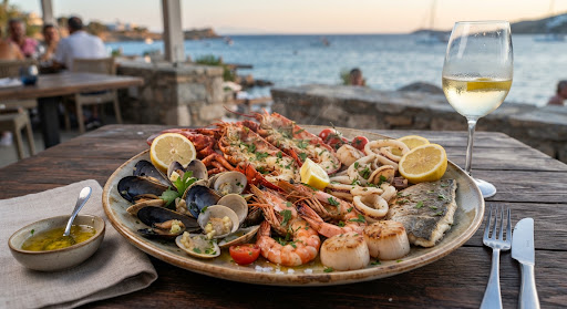 Seafood plate