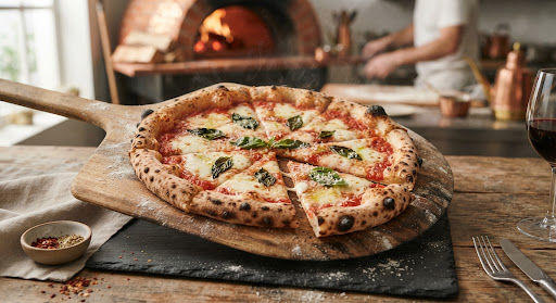 Wood-fired pizza