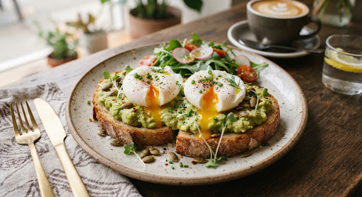 Avocado Toast with Poached Eggs