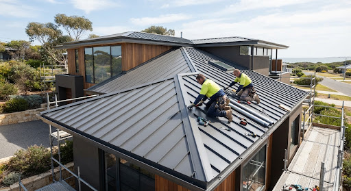 Architectural Colorbond steel metal roof installation on Melbourne residence