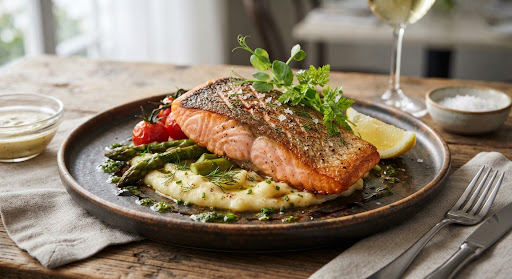 Crispy Skin Tasmanian Salmon